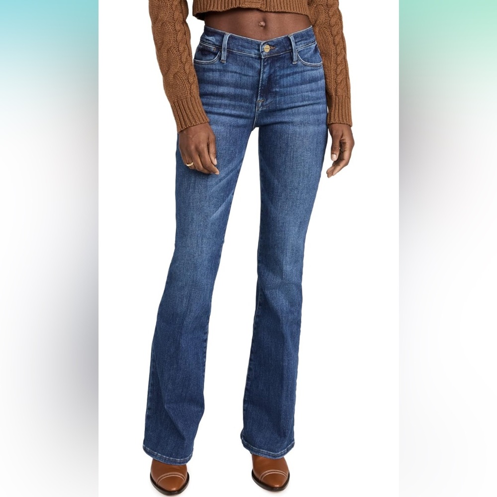 Frame Le High Flare Jeans, Size 28